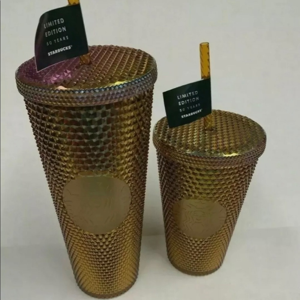 Starbucks 50th Anniversary 16oz & 24oz Gold